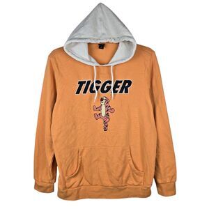 Disney Bouncing Tigger Hoodie Sweatshirt Sz L Box Lunch Exclusive Orange Unisex